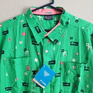 New Columbia PFG Regular Linen 2XL Button Down XXL